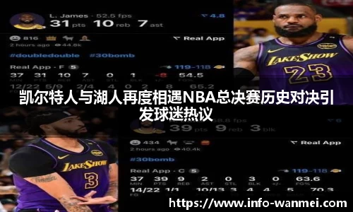 凯尔特人与湖人再度相遇NBA总决赛历史对决引发球迷热议